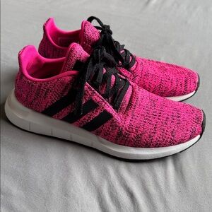 Adidas Fuchsia and Black Running Shoes